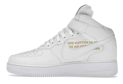 Louis Vuitton Nike Air Force 1 Mid By Virgil Abloh White