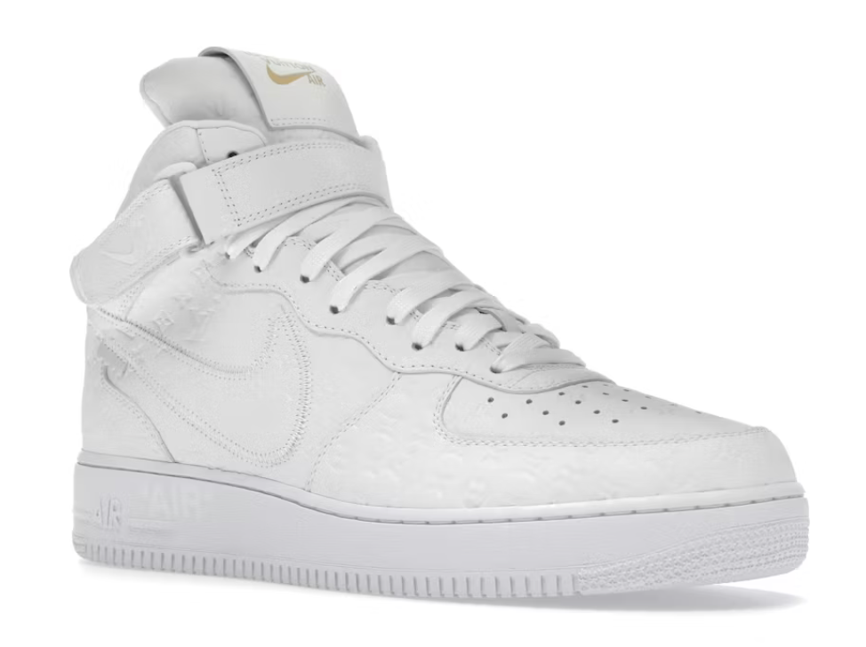 Louis Vuitton Nike Air Force 1 Mid By Virgil Abloh White