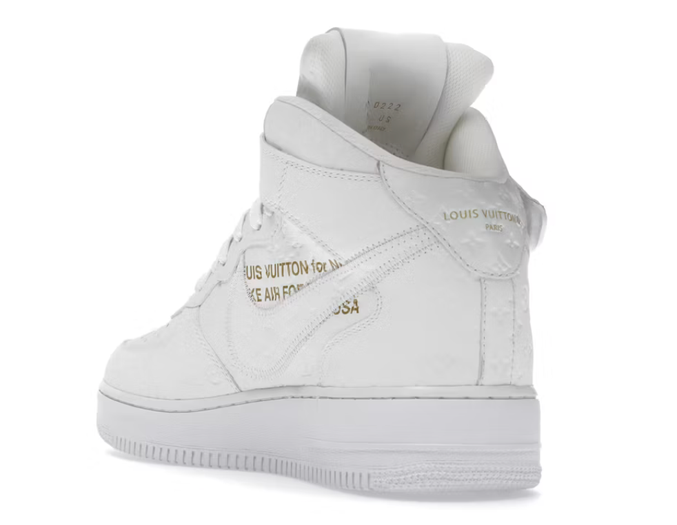 Louis Vuitton Nike Air Force 1 Mid By Virgil Abloh White