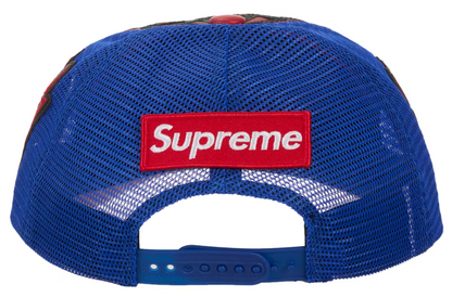 Supreme Vanson Leathers Spider-Man Mesh Back 6-Panel Hat Red