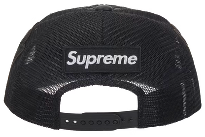 Supreme Vanson Leathers Spider-Man Mesh Back 6-Panel Hat Black