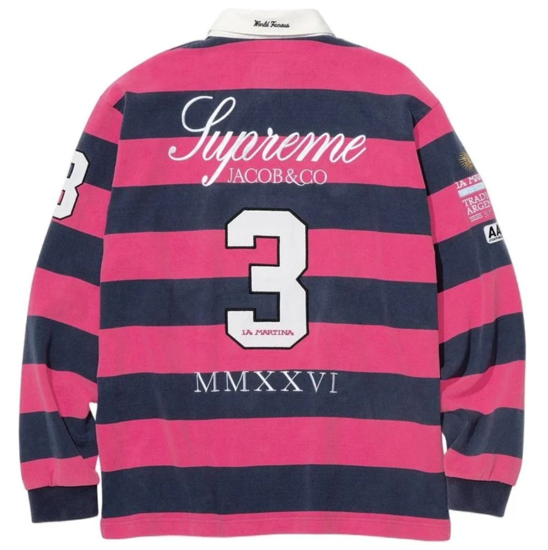 Supreme La Martina Rugby LS Pink