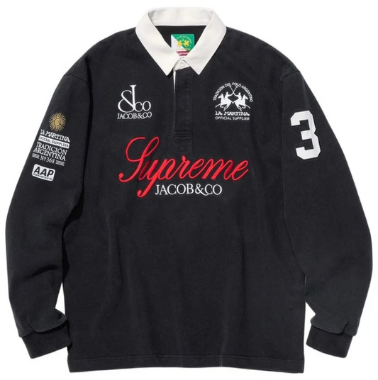 Supreme La Martina Rugby LS Black