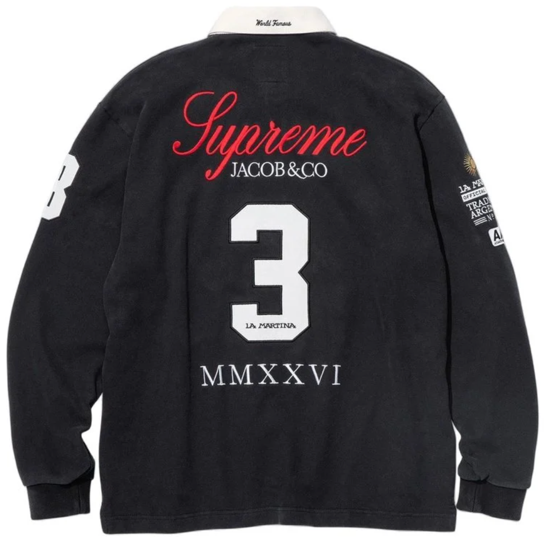Supreme La Martina Rugby LS Black