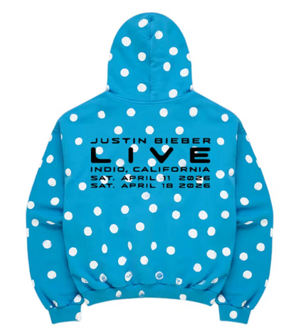 SKYLRK Justin Bieber Coachella 2026 Hoodie Blue