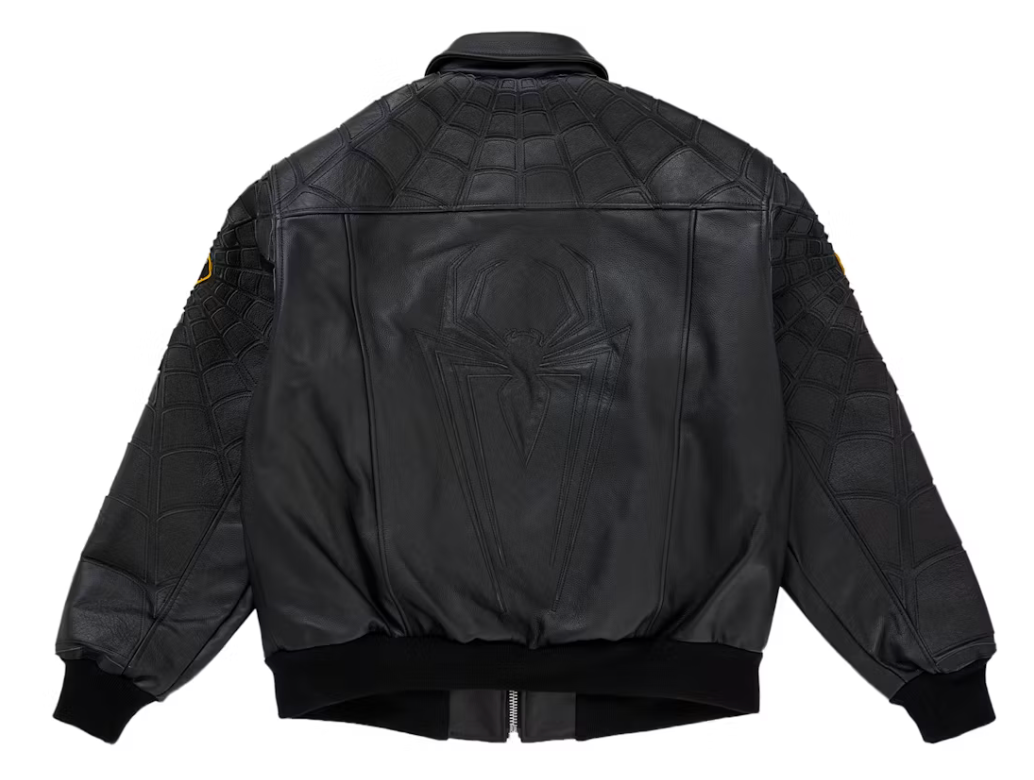 Supreme Vanson Leathers Spider-Man Jacket Black