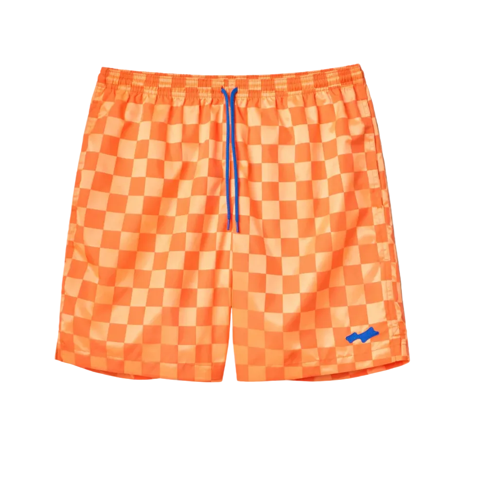 SKYLRK CHECKER SHORT - FLAME