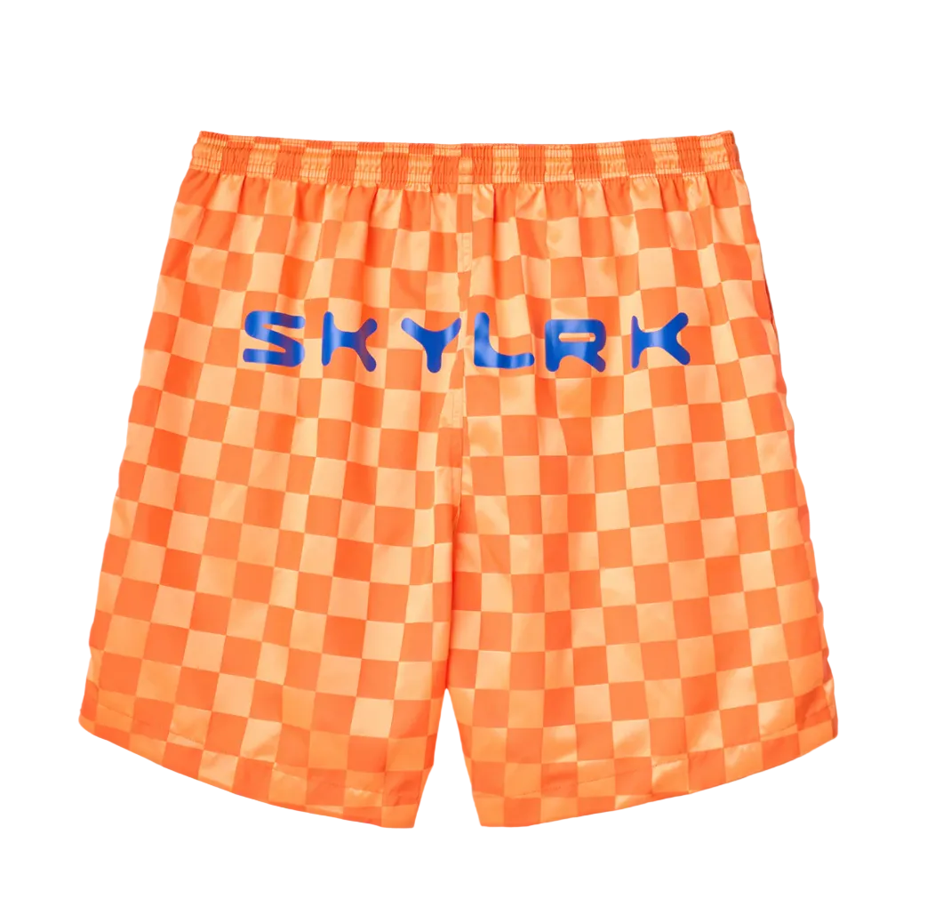 SKYLRK CHECKER SHORT - FLAME