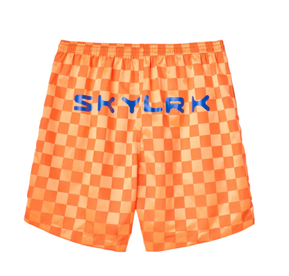 SKYLRK CHECKER SHORT - FLAME