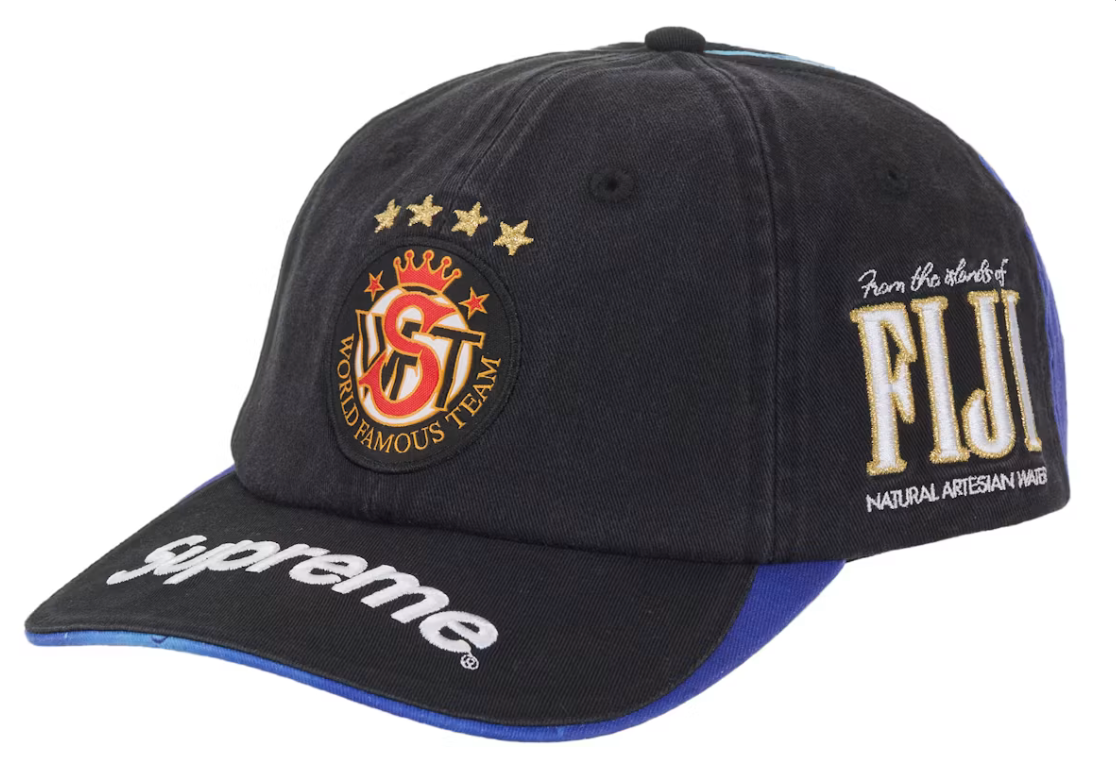 Supreme Fiji 6-Panel Black
