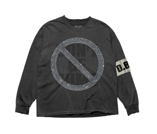 AWGE Don't Be Dumb Tour Rhinestone Flag Long Sleeve