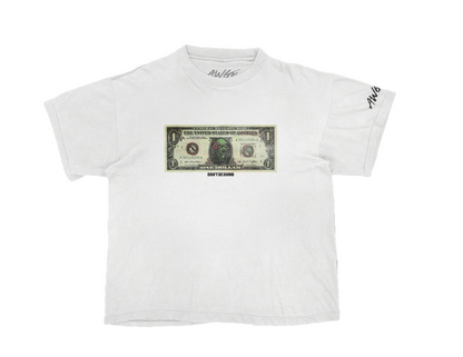 AWGE Don't Be Dumb Tour dollar bill dateback t-shirt
