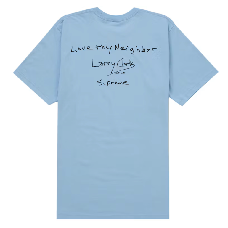 Supreme Larry Clark Neighbor Tee Blue