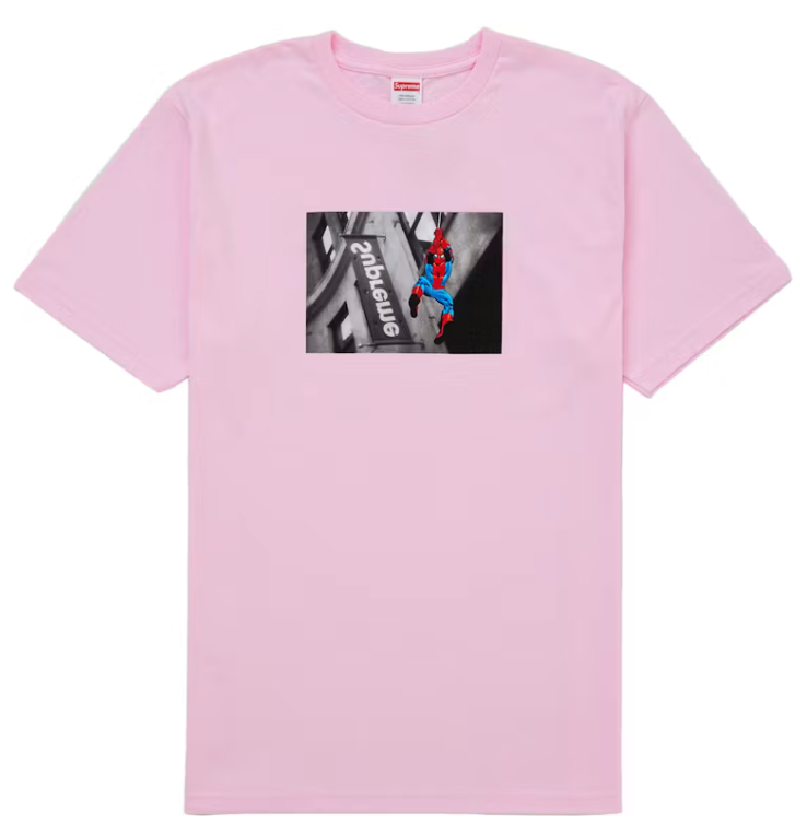 Supreme Supreme Spider-Man Tee Light Pink