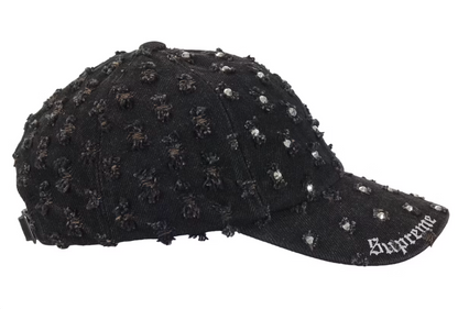 Supreme Hole Punch Rhinestone Denim 6-Panel