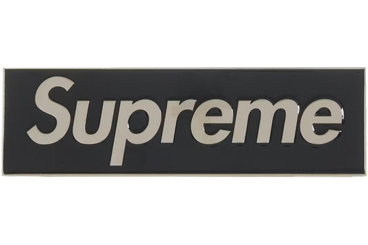 Supreme Box Logo Car Emblem Black