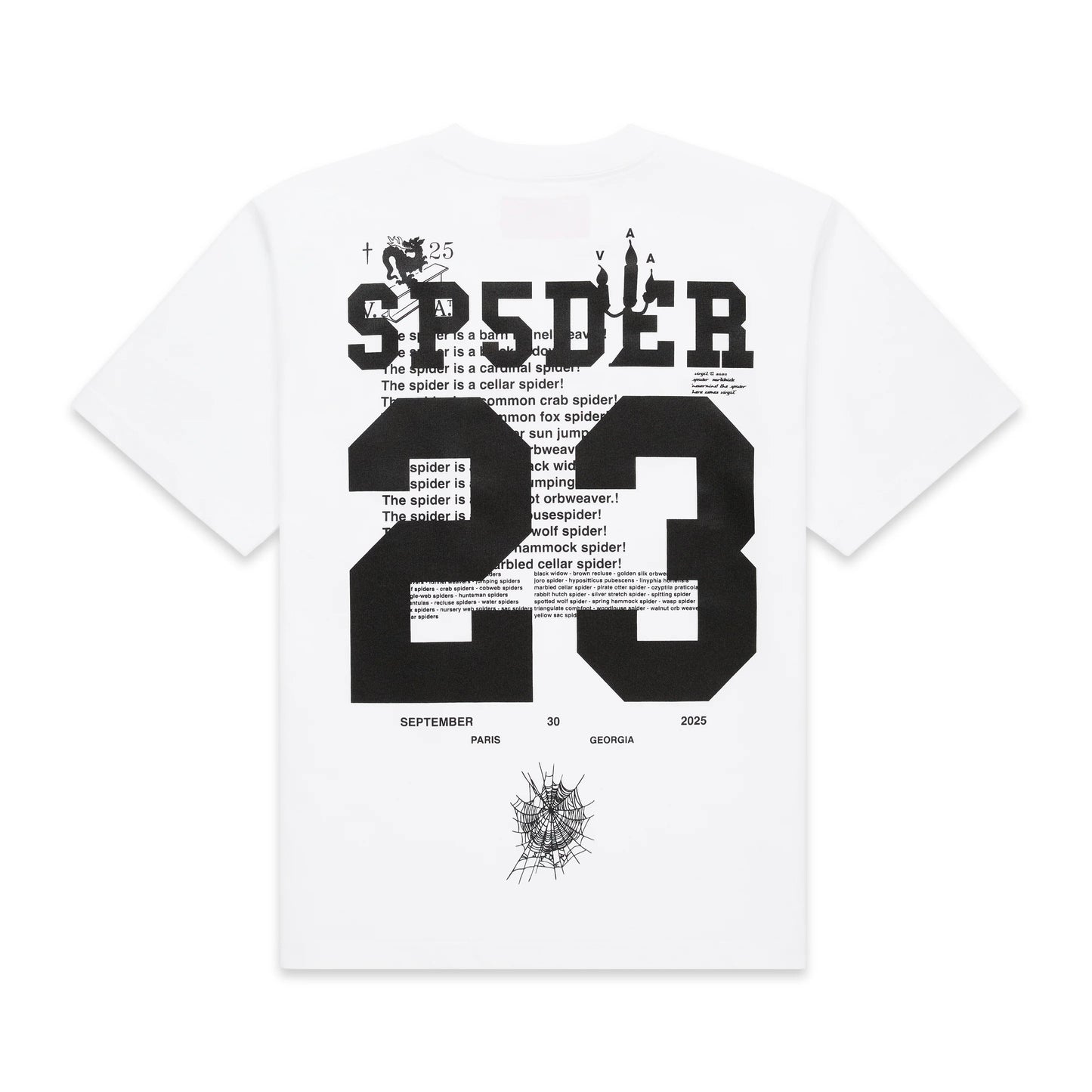 Sp5der Pyrex Tee White For Virgil Abloh Archive