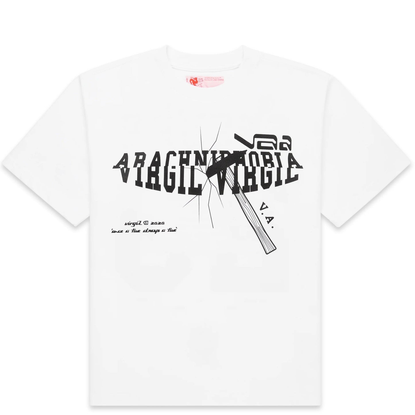 Sp5der Pyrex Tee White For Virgil Abloh Archive