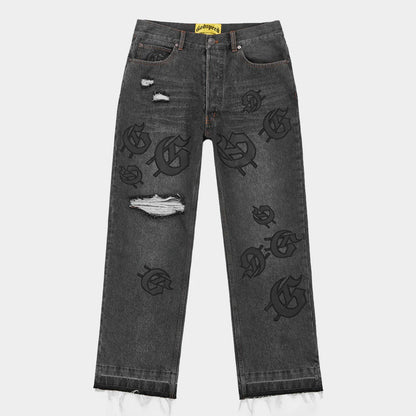 Godspeed Scattered GS Logo Denim Black Wash