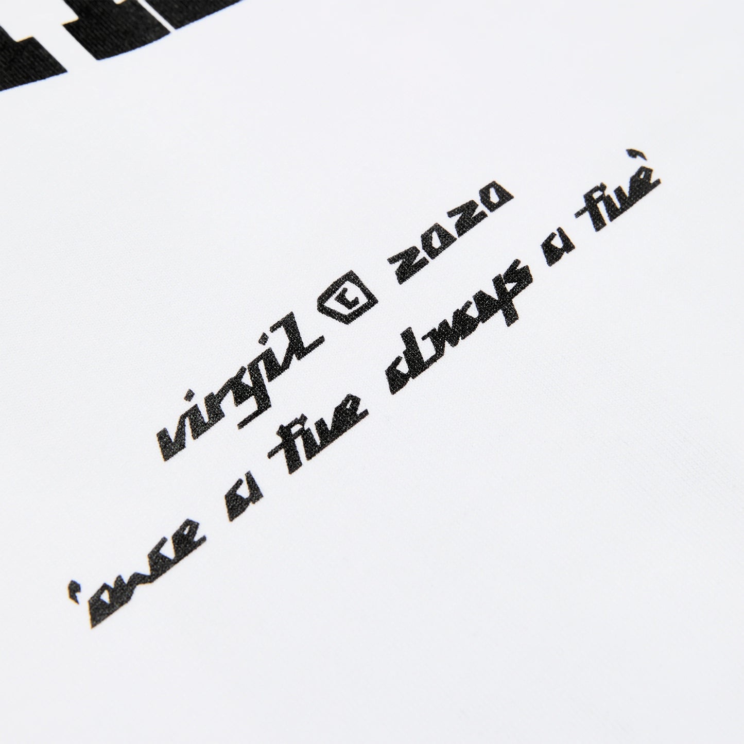 Sp5der Pyrex Tee White For Virgil Abloh Archive