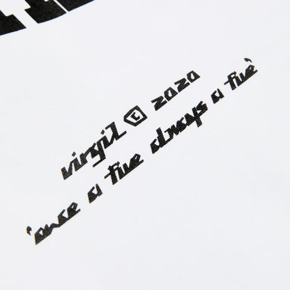 Sp5der Pyrex Tee White For Virgil Abloh Archive