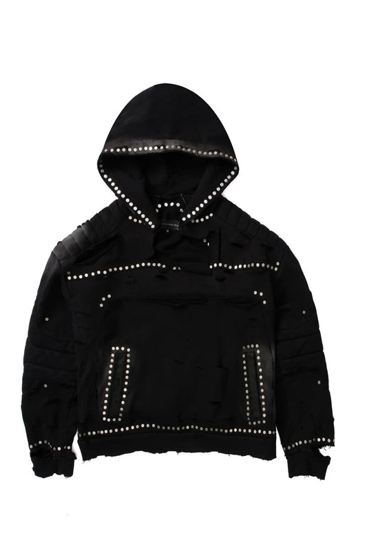 Who Decides War Hardware Amour Hooded Pullover Coal