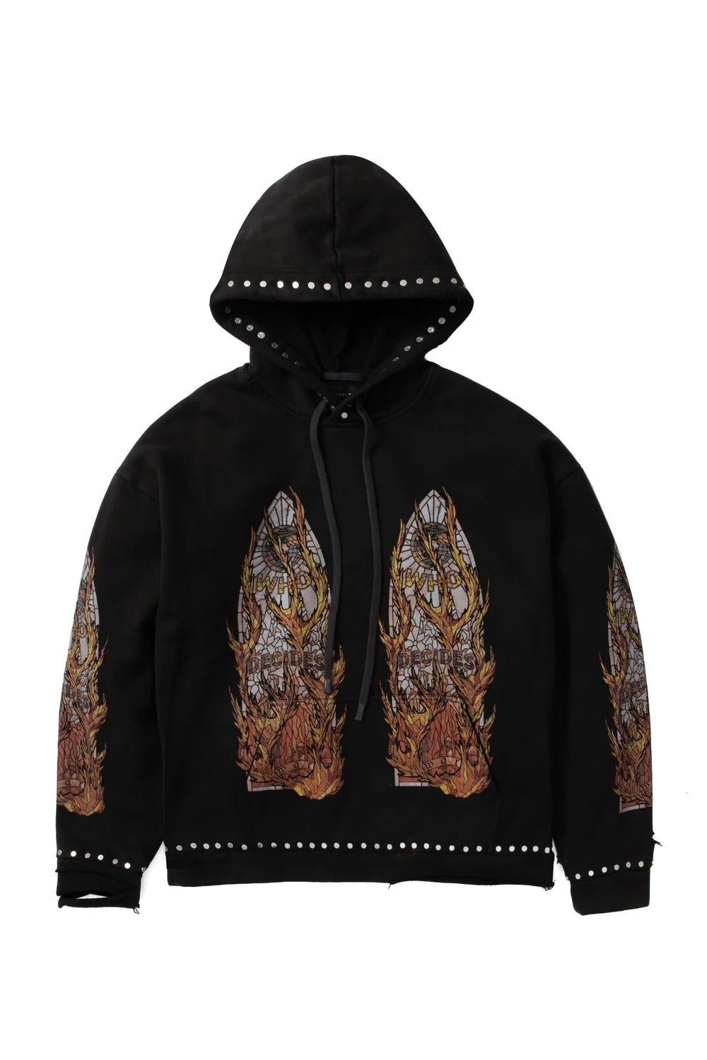 Who Decides War Hardware Hooded Pullover Coal