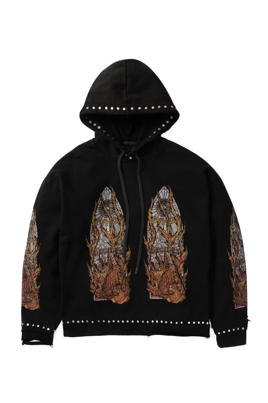 Who Decides War Hardware Hooded Pullover Coal