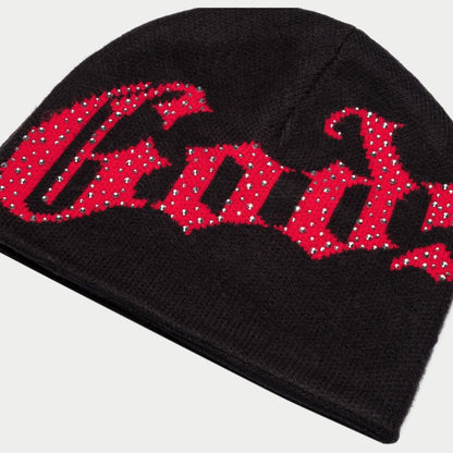 Godspeed OG Logo Studded Beanie Black Red