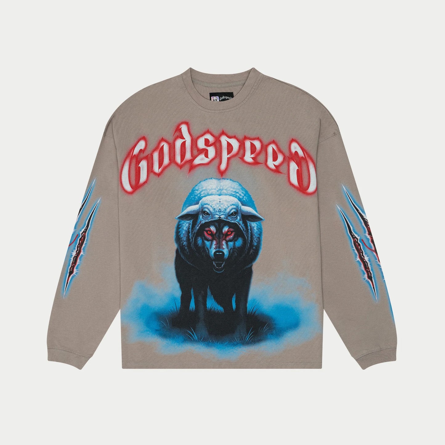 Godspeed W.I.S.C II LS T-Shirt Slate Grey
