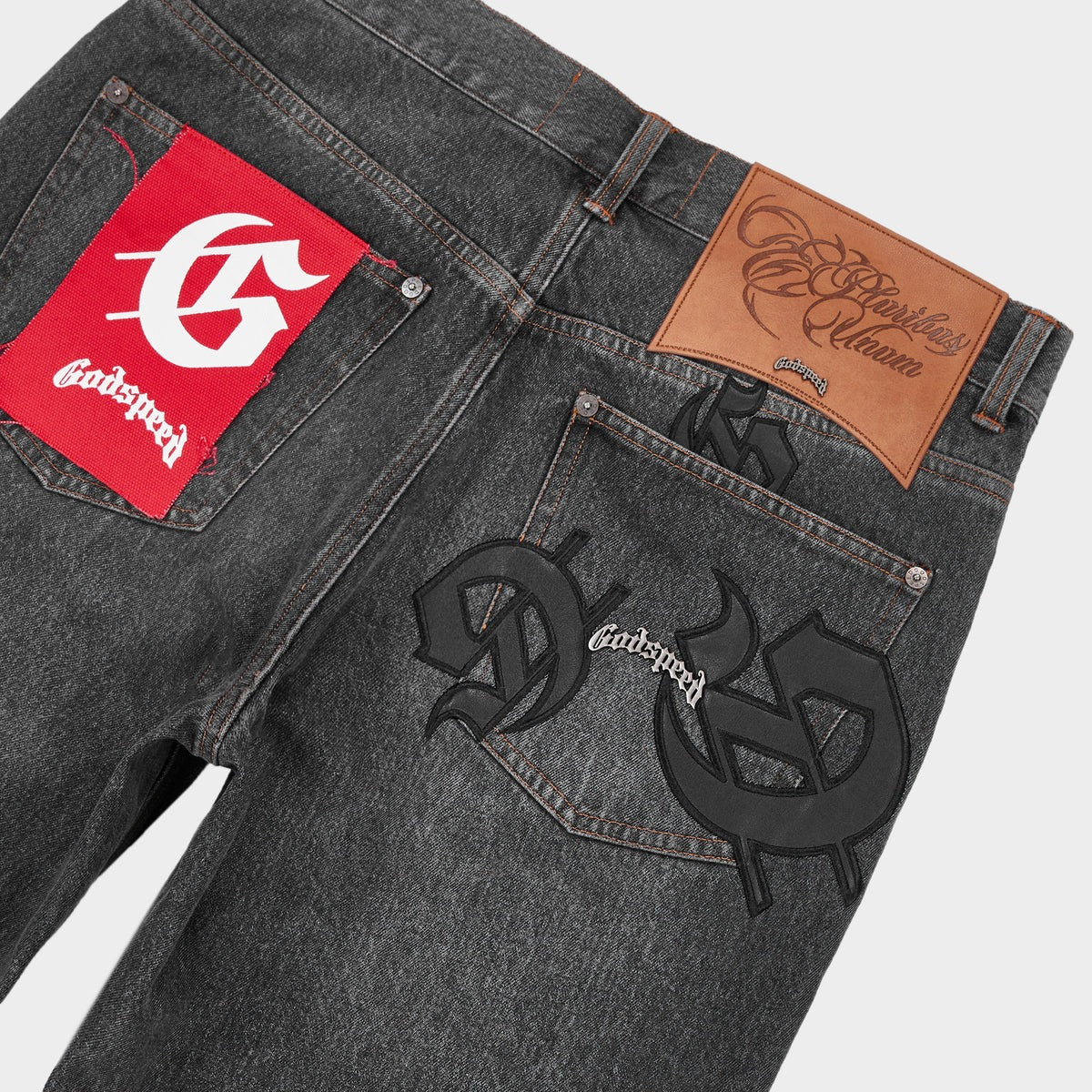 Godspeed Scattered GS Logo Denim Black Wash