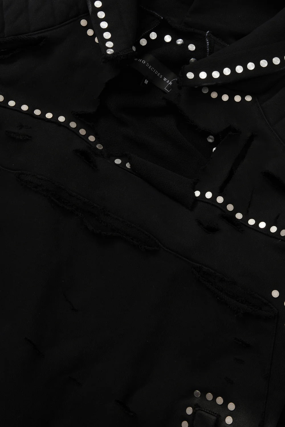 Who Decides War Hardware Amour Hooded Pullover Coal