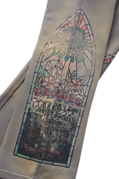 Who Decides War Faded Sweatpant Vintage Gray