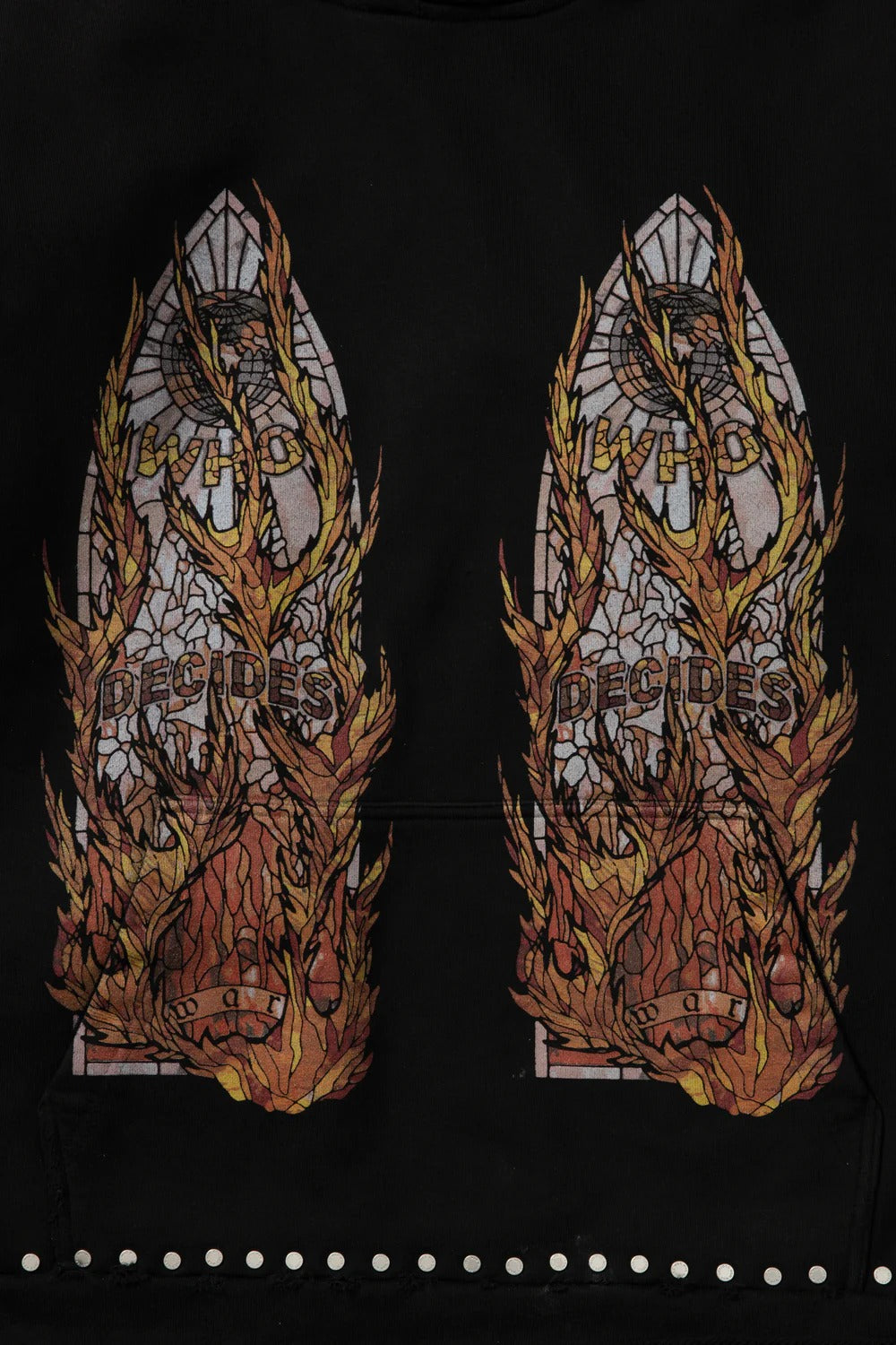 Who Decides War Hardware Hooded Pullover Coal