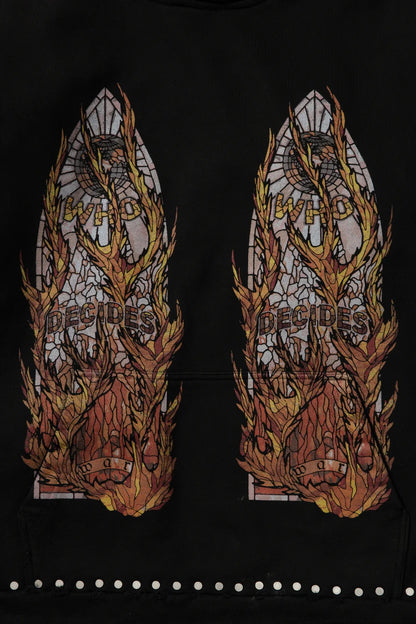 Who Decides War Hardware Hooded Pullover Coal