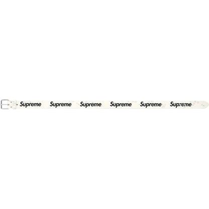 Supreme Repeat Leather Belt Floral