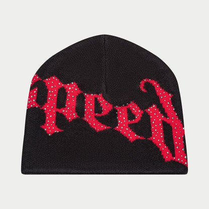 Godspeed OG Logo Studded Beanie Black Red
