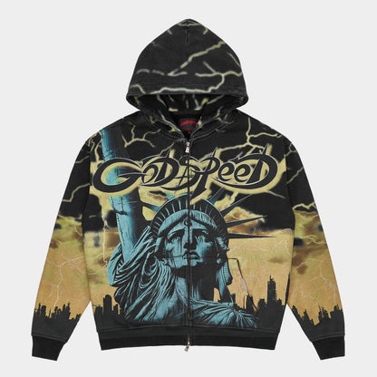 Godspeed Voltage Zip Hoodie V2 Yellow Black