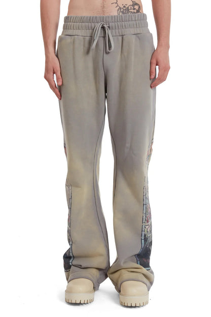 Who Decides War Faded Sweatpant Vintage Gray