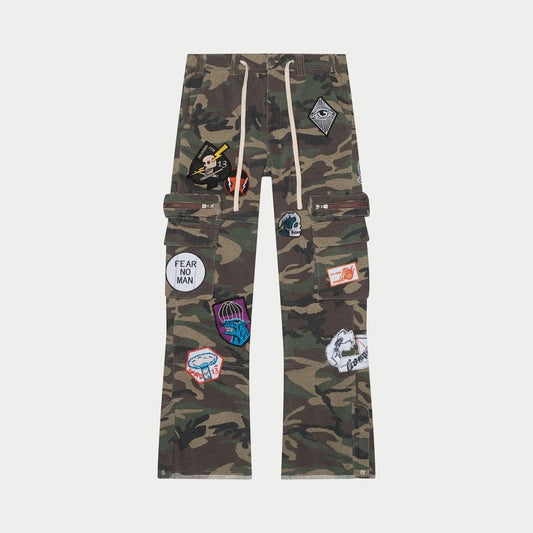 Godspeed Patchwork Flared Cargo Pants
