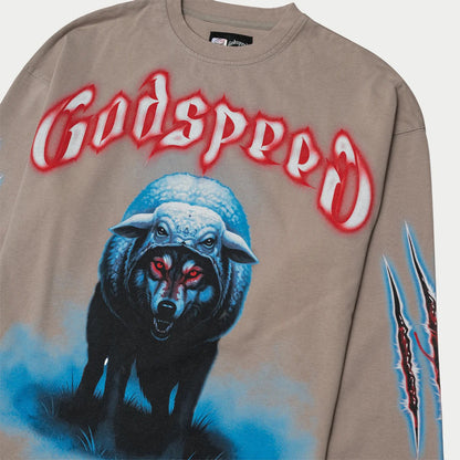 Godspeed W.I.S.C II LS T-Shirt Slate Grey