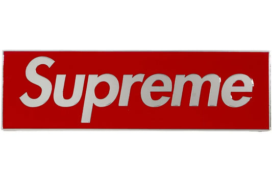 Supreme Box Logo Car Emblem Red