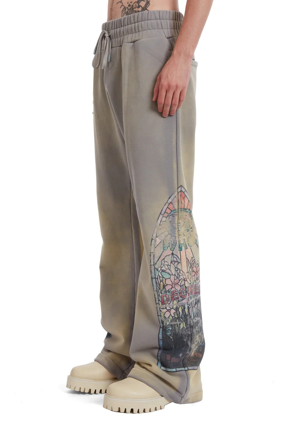 Who Decides War Faded Sweatpant Vintage Gray