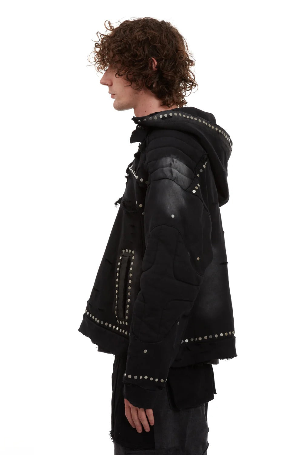 Who Decides War Hardware Amour Hooded Pullover Coal