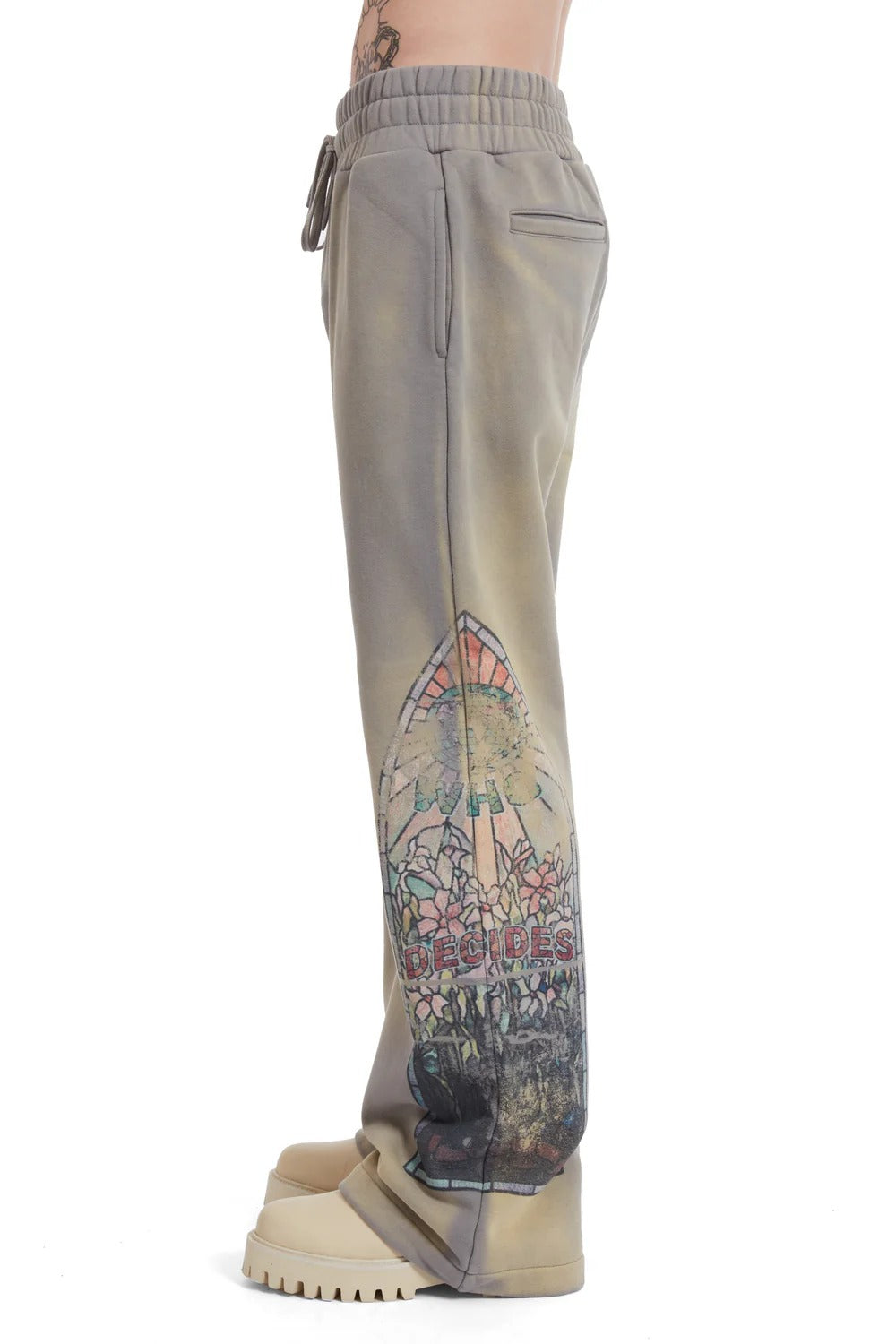 Who Decides War Faded Sweatpant Vintage Gray