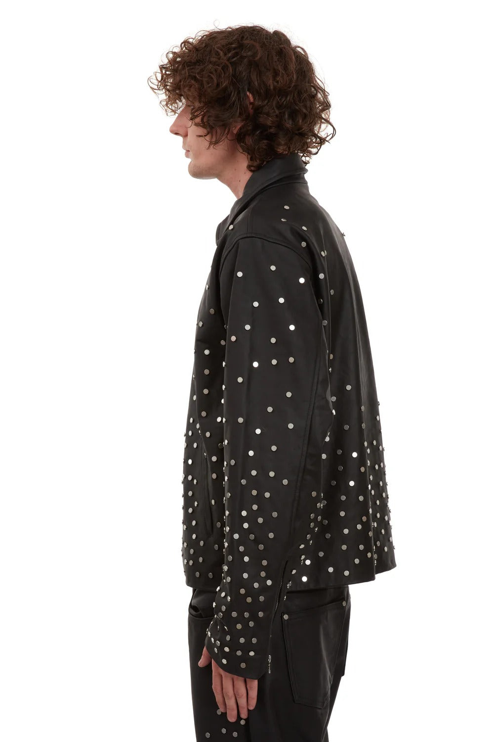 Who Decides War Studded Star Trucker Jacket Coal