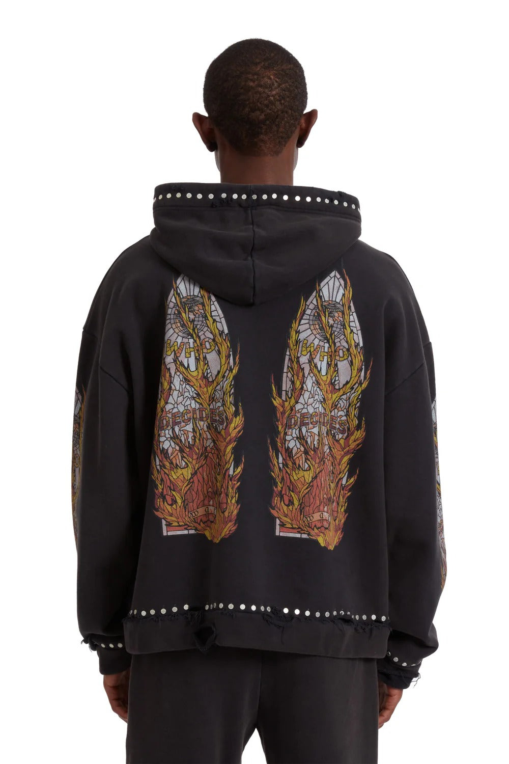 Who Decides War Hardware Hooded Pullover Coal