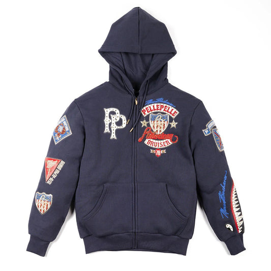 Pelle Pelle American Bruiser Hoodie Navy