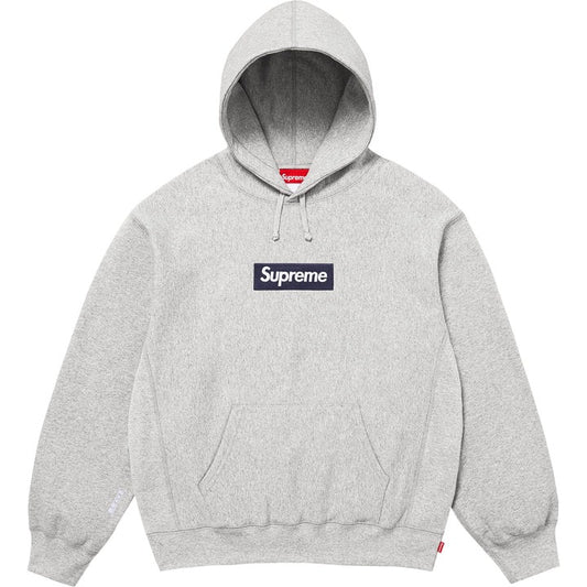 Supreme Box Logo Hoodie Heather Grey FW25