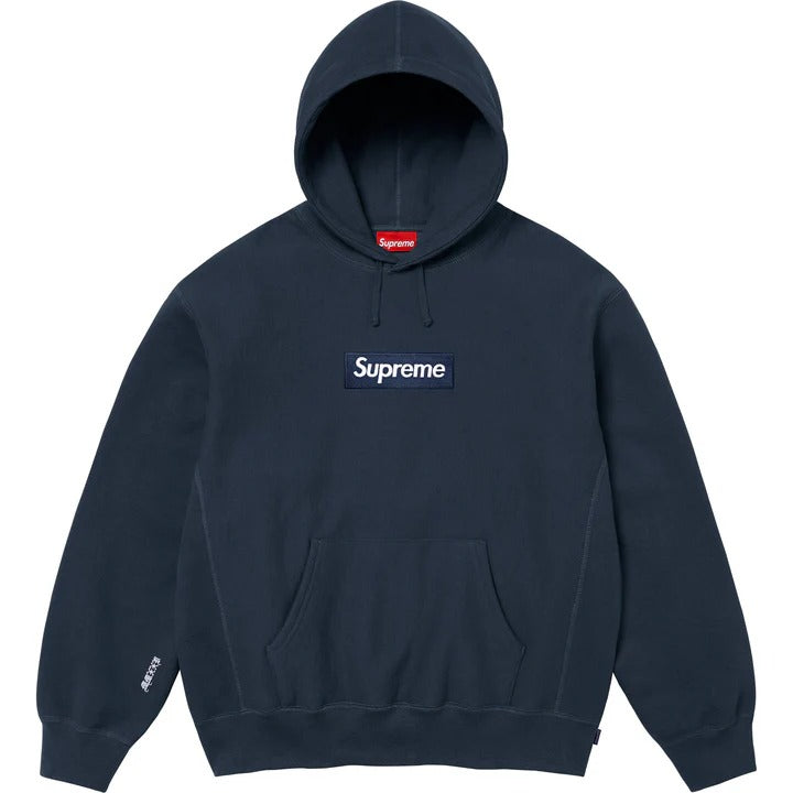 Supreme Box Logo Hoodie Navy FW25